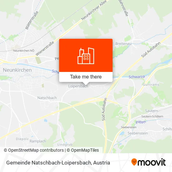 Gemeinde Natschbach-Loipersbach map