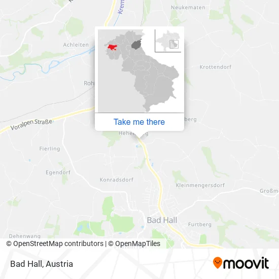 Bad Hall map