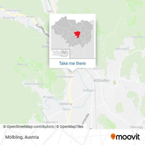 Mölbling map