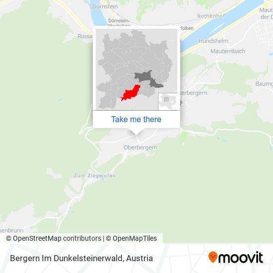 Bergern Im Dunkelsteinerwald map