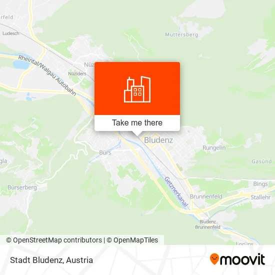 Stadt Bludenz map
