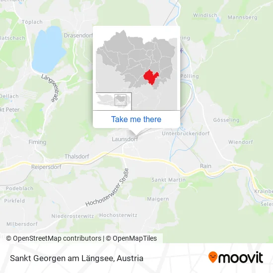 Sankt Georgen am Längsee map
