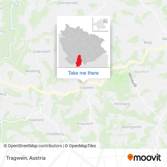 Tragwein map