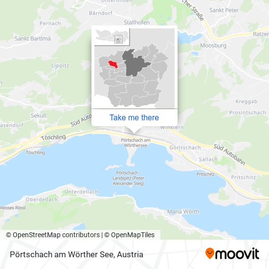 Pörtschach am Wörther See map