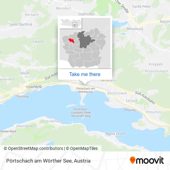 Pörtschach am Wörther See map