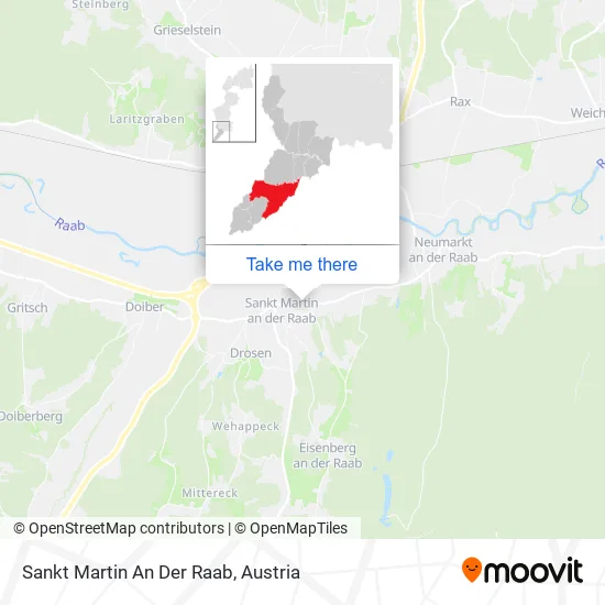 Sankt Martin An Der Raab map