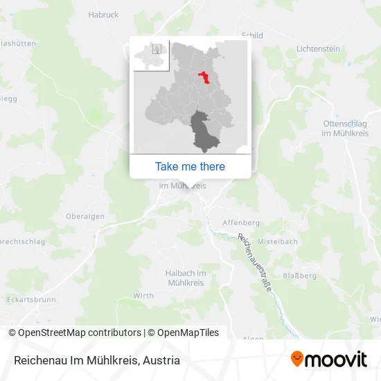 Reichenau Im Mühlkreis map
