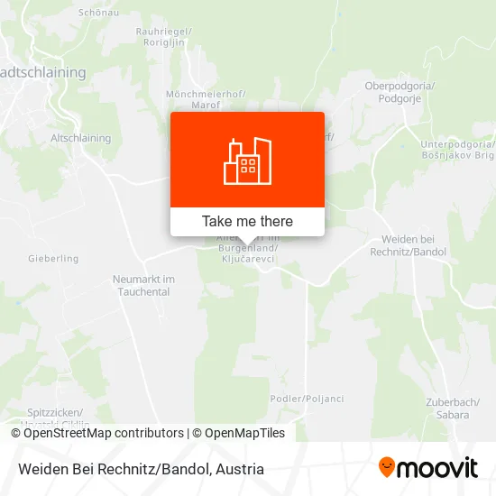 Weiden Bei Rechnitz/Bandol map