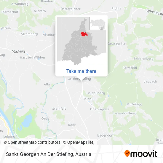 Sankt Georgen An Der Stiefing map