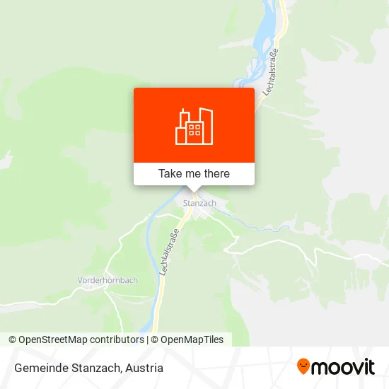 Gemeinde Stanzach map