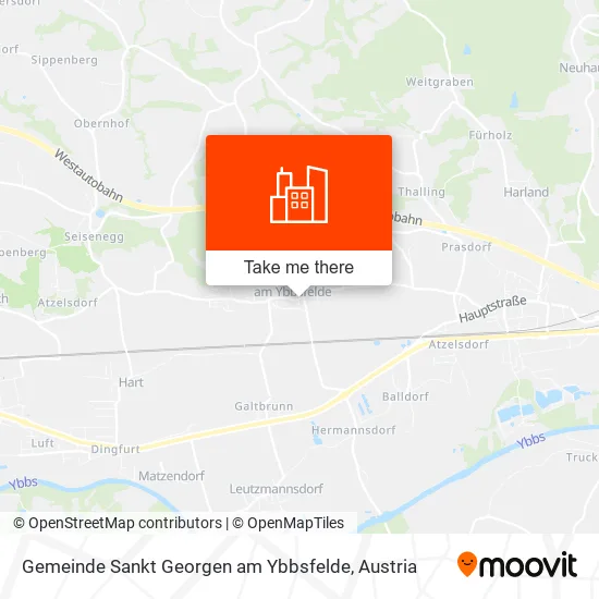 Gemeinde Sankt Georgen am Ybbsfelde map