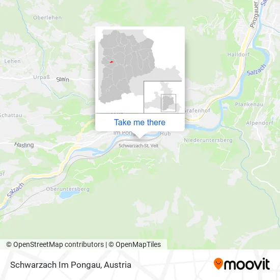 Schwarzach Im Pongau map