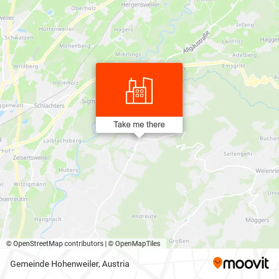 Gemeinde Hohenweiler map