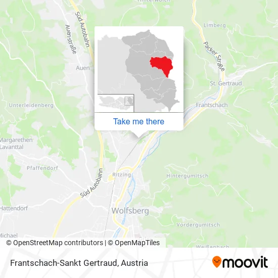 Frantschach-Sankt Gertraud map
