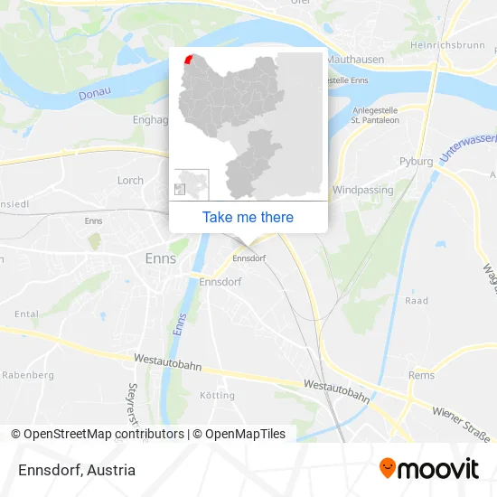 Ennsdorf map