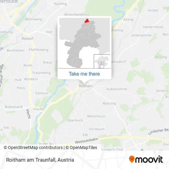 Roitham am Traunfall map