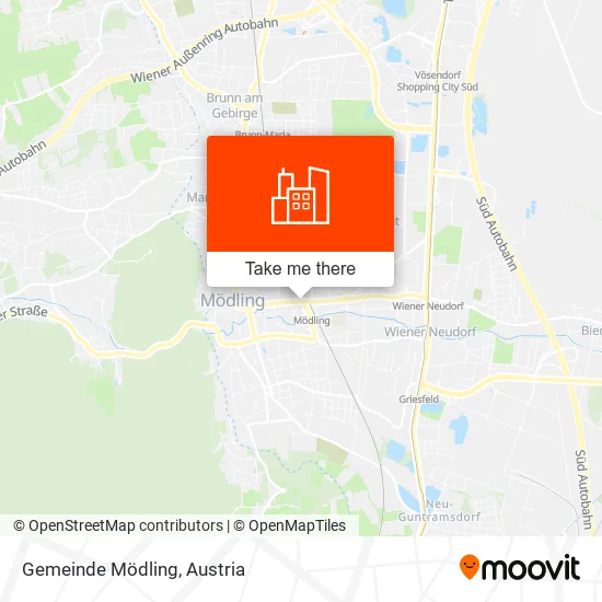 Gemeinde Mödling map