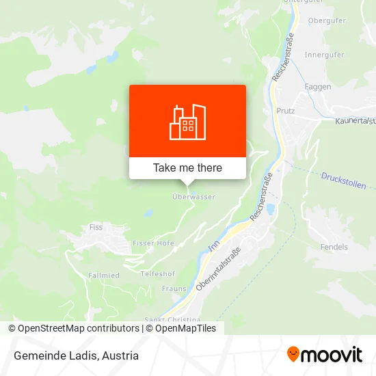 Gemeinde Ladis map