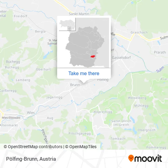 Pölfing-Brunn map