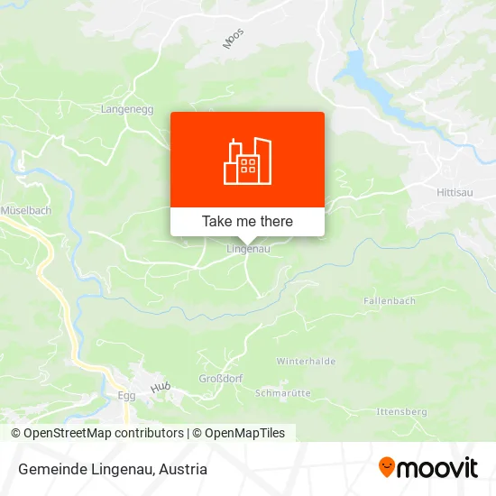Gemeinde Lingenau map