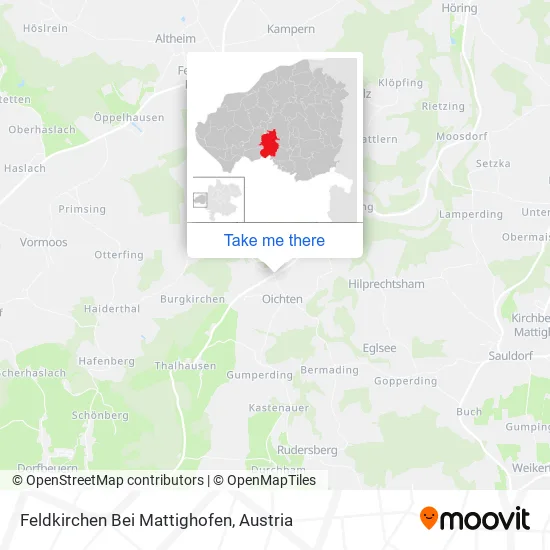 Feldkirchen Bei Mattighofen map