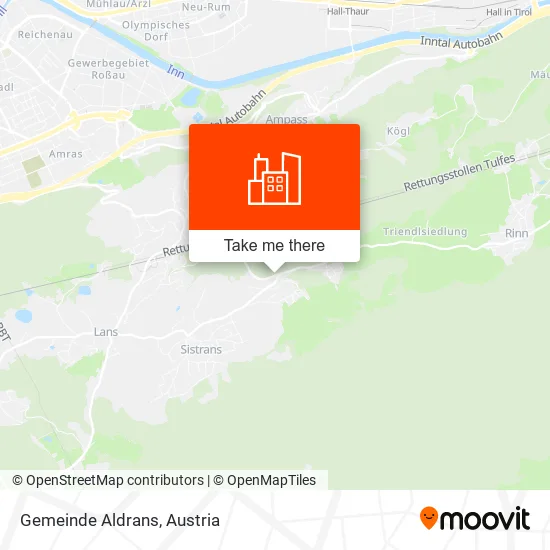 Gemeinde Aldrans map