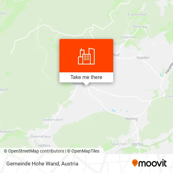 Gemeinde Hohe Wand map
