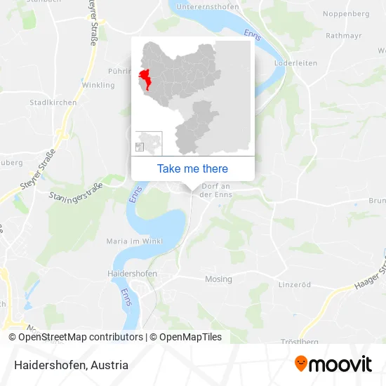 Haidershofen map