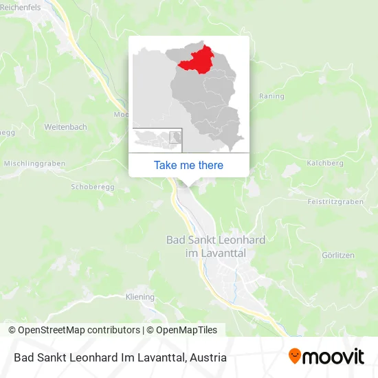 Bad Sankt Leonhard Im Lavanttal map