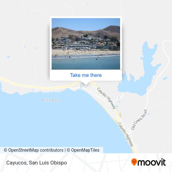 Cayucos map