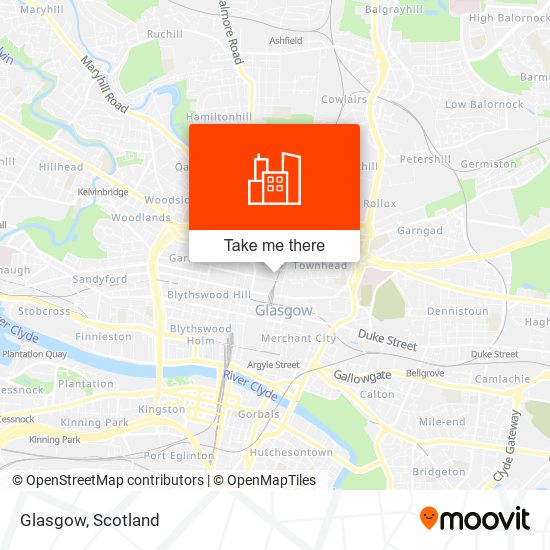 Glasgow map