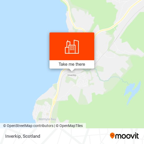 Inverkip map