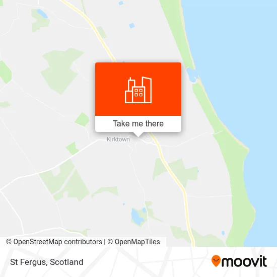 St Fergus Map Public Transport in St Fergus