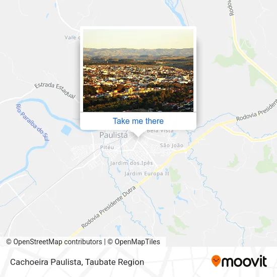Cachoeira Paulista map