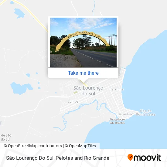 São Lourenço Do Sul map