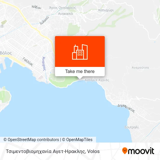 Τσιμεντοβιομηχανία Αγετ-Ηρακλης map
