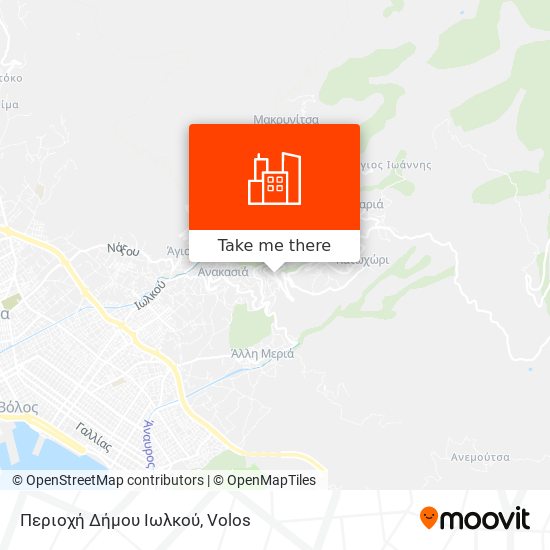 Περιοχή Δήμου Ιωλκού map