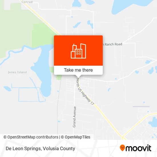 De Leon Springs map