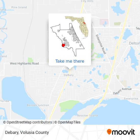 Debary map