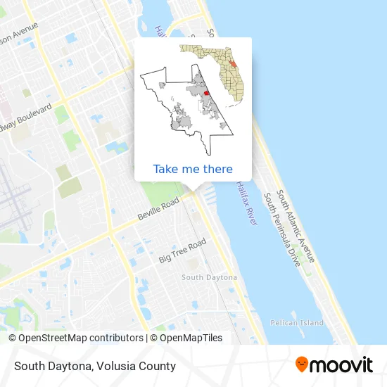 South Daytona map