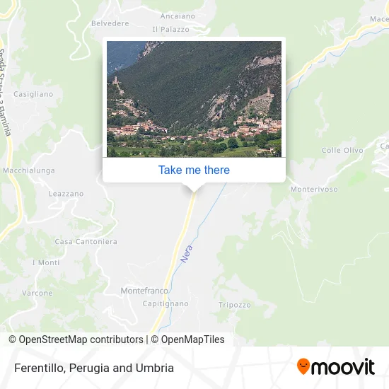 Ferentillo map