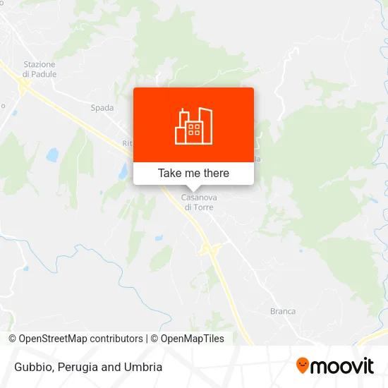 Gubbio map