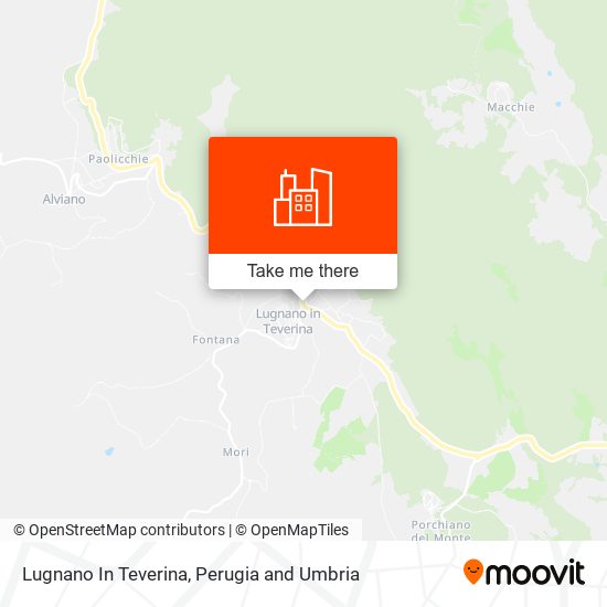 Lugnano In Teverina map