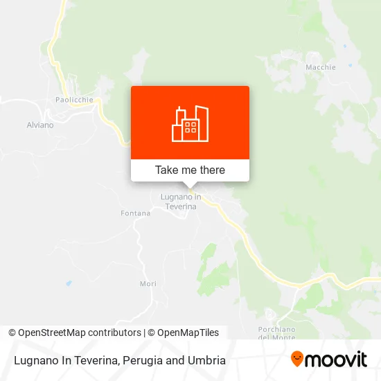 Lugnano In Teverina map