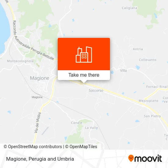 Magione map