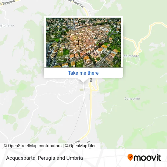 Acquasparta map