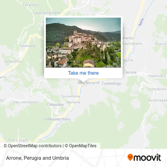 Arrone map