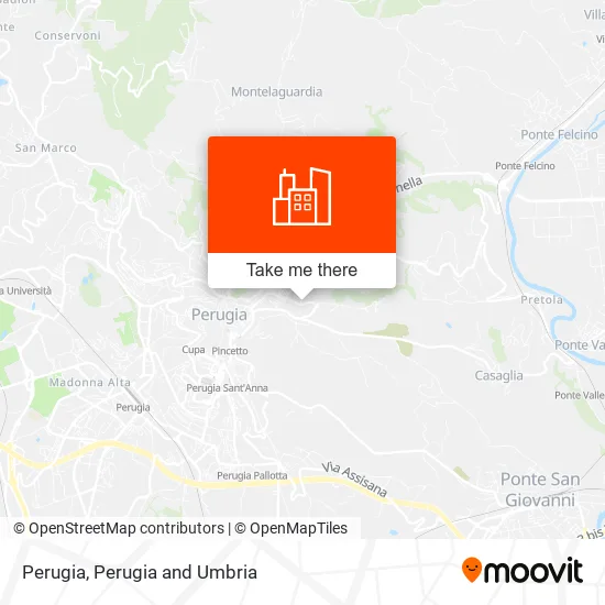Perugia map