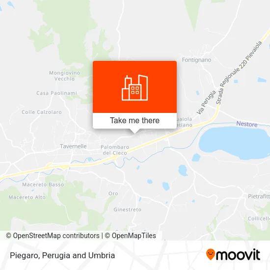 Piegaro map