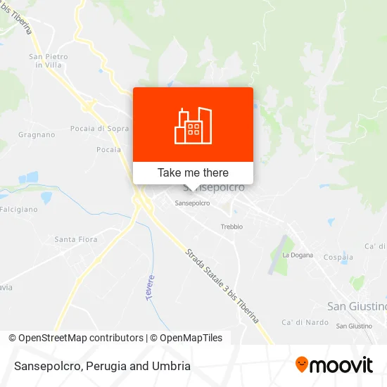 Sansepolcro map